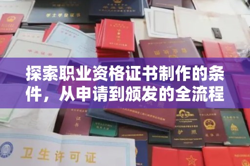 谯城探索职业资格证书制作的条件，从申请到颁发的全流程解析